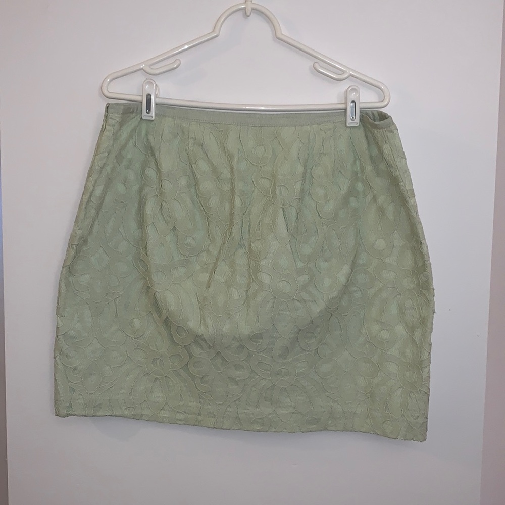 *LAST CALL* Loft Mint Green Lace Skirt